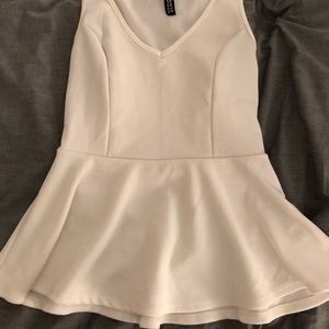 V-neck Peplum Top